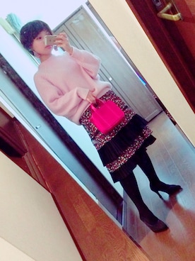 「CACHAREL（キャシャレル）のアイテム」を使った、えぬさん（レディース・148cm）の冬コーディネート