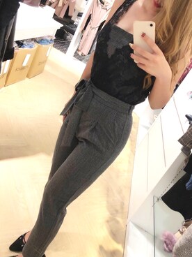 「LIPSERVICE（リップサービス）のアイテム（オールインワン・サロペット）」を使った、mikuさん（レディース・163cm）の冬コーディネート