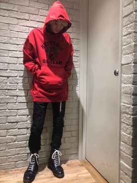 「HYSTERIC GLAMOUR（ヒステリックグラマー）のアイテム（ワンピース/ドレス）」を使った、Mitsuさん（メンズ・170cm）の冬コーディネート