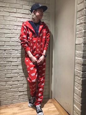 「HYSTERIC GLAMOUR（ヒステリックグラマー）のHYS WHISKY柄 刺繍キャップ（キャップ）」を使った、Mitsuさん（メンズ・170cm）の春コーディネート