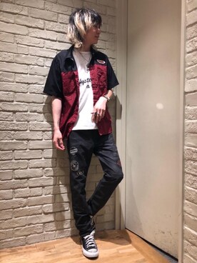 「ロック」｜Mitsuさん（メンズ・170cm）の夏コーディネート