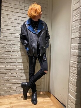 「HYSTERIC GLAMOUR（ヒステリックグラマー）のアイテム（ワンピース/ドレス）」を使った、Mitsuさん（メンズ・170cm）の冬コーディネート