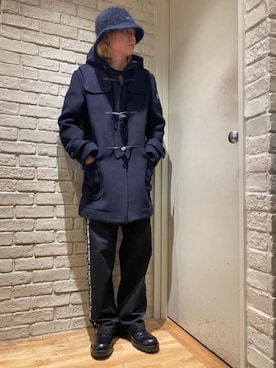 「HYSTERIC GLAMOUR（ヒステリックグラマー）のアイテム（ダッフルコート）」を使った、Mitsuさん（メンズ・170cm）の冬コーディネート