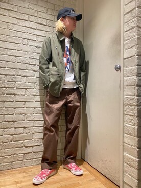 Mitsuさんの「SOUND INSTRUCTIONS ミリタリーZIPジャケット」を使ったコーディネート