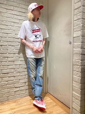「でにむ」｜「アイテム（スリッポン）」を使った、Mitsuさん（メンズ・170cm）の夏コーディネート