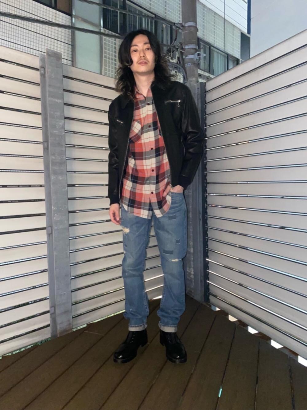 ヒステリックグラマー HYSTERICS ゴート レザー ジャケット 山羊革 HYSTERIC GLAMOUR（ヒステリックグラマー）の「ゴートレザー