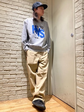 「HYSTERIC GLAMOUR（ヒステリックグラマー）のHYS WHISKY柄 刺繍キャップ（キャップ）」を使った、Mitsuさん（メンズ・170cm）の冬コーディネート