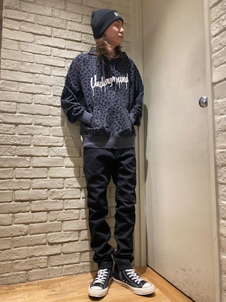 ヒステリックグラマーロングパーカー HYSTERIC GLAMOUR（ヒステリックグラマー）の「SLANTED LOGO柄