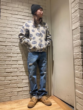 「でにむ」｜「アイテム（ニットキャップ/ビーニー）」を使った、Mitsuさん（メンズ・170cm）の春コーディネート