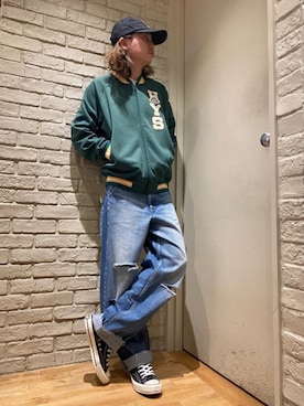 「でにむ」｜「アイテム（ジャージ）」を使った、Mitsuさん（メンズ・170cm）の春コーディネート