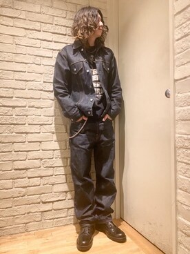 「アイテム（ウォレットチェーン）」を使った、Mitsuさん（メンズ・170cm）の夏コーディネート