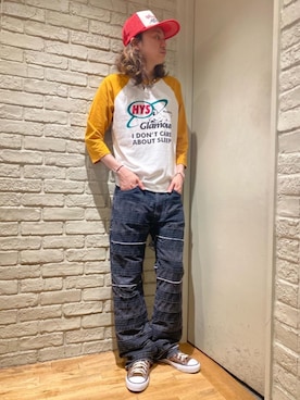 「90'sコーデ」｜「アイテム（財布/小物）」を使った、Mitsuさん（メンズ・170cm）の夏コーディネート