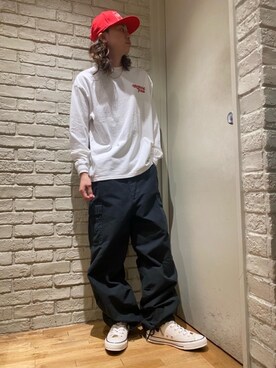 「HYSTERIC GLAMOUR（ヒステリックグラマー）のHYS WHISKY柄 刺繍キャップ（キャップ）」を使った、Mitsuさん（メンズ・170cm）の夏コーディネート