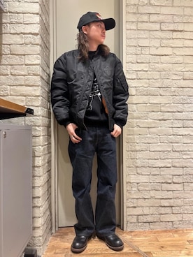 「みりたりー」｜「アイテム（ブーツ）」を使った、Mitsuさん（メンズ・170cm）の冬コーディネート
