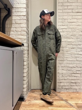 「HYSTERIC GLAMOUR（ヒステリックグラマー）のアイテム（オールインワン・サロペット）」を使った、Mitsuさん（メンズ・170cm）の冬コーディネート