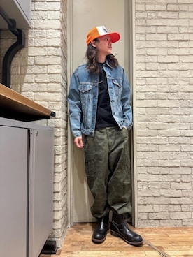 「みりたりー」｜「アイテム（ブーツ）」を使った、Mitsuさん（メンズ・170cm）の春コーディネート