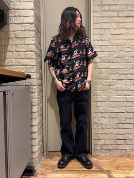 「シャツ 」｜「アイテム（ブーツ）」を使った、Mitsuさん（メンズ・170cm）の春コーディネート
