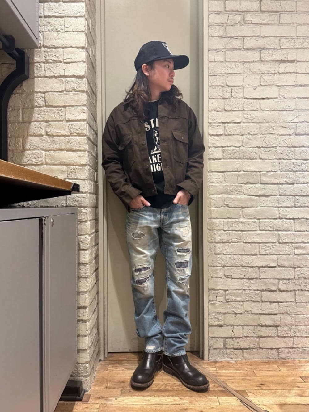 HYSTERIC GLAMOUR DEVIL MOTOR 衿付きスウェット HYSTERIC GLAMOUR DEVIL MOTOR 衿付きスウェット