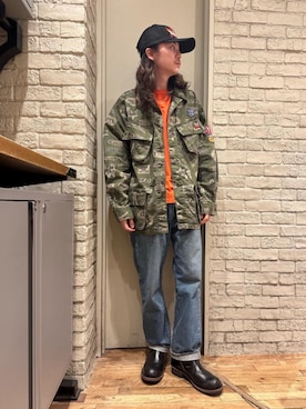 「シャツ 」｜「アイテム（ブルゾン）」を使った、Mitsuさん（メンズ・170cm）の春コーディネート