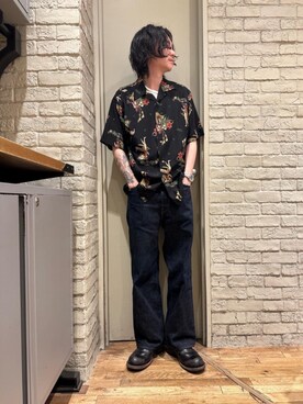 「シャツ 」｜「アイテム（ブーツ）」を使った、Mitsuさん（メンズ・170cm）の春コーディネート