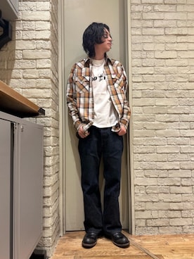 「でにむ」｜「アイテム（ブーツ）」を使った、Mitsuさん（メンズ・170cm）の春コーディネート