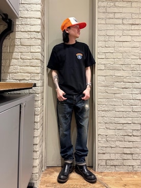 「でにむ」｜「アイテム（ブーツ）」を使った、Mitsuさん（メンズ・170cm）の春コーディネート