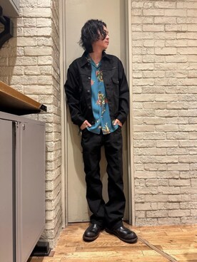 「シャツ 」｜「アイテム（ブルゾン）」を使った、Mitsuさん（メンズ・170cm）の春コーディネート