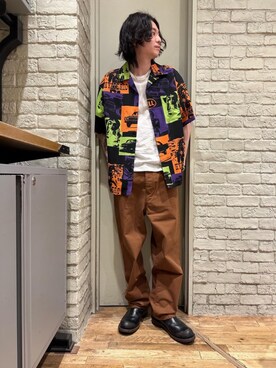 「シャツ 」｜「アイテム（ブーツ）」を使った、Mitsuさん（メンズ・170cm）の春コーディネート