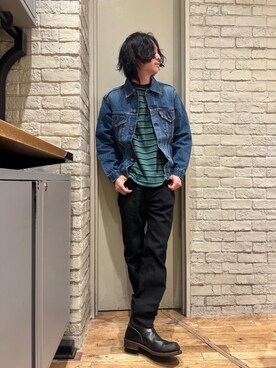 「でにむ」｜「アイテム（ブーツ）」を使った、Mitsuさん（メンズ・170cm）の春コーディネート