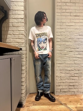 「でにむ」｜「アイテム（ブーツ）」を使った、Mitsuさん（メンズ・170cm）の夏コーディネート