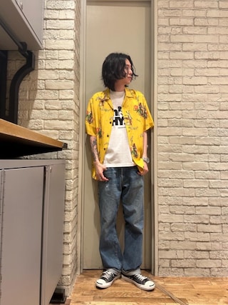 美品　ヒステリックグラマー　 DREAMS柄　アロハシャツ　XL 美品 ヒステリックグラマー ISLAND DREAMS柄 アロハシャツ XL