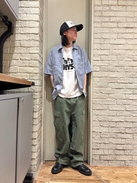 「みりたりー」｜「アイテム（帽子）」を使った、Mitsuさん（メンズ・170cm）の夏コーディネート