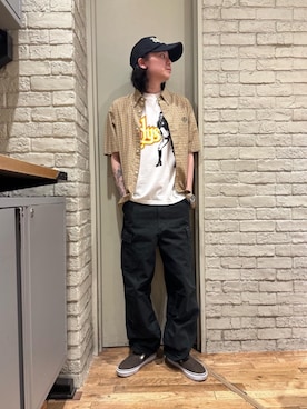 「みりたりー」｜「アイテム（帽子）」を使った、Mitsuさん（メンズ・170cm）の夏コーディネート