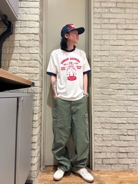 「みりたりー」｜「アイテム（帽子）」を使った、Mitsuさん（メンズ・170cm）の夏コーディネート