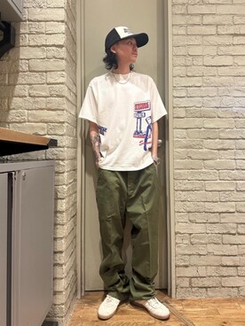 「みりたりー」｜「アイテム（帽子）」を使った、Mitsuさん（メンズ・170cm）の夏コーディネート