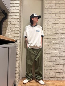 「みりたりー」｜「アイテム（帽子）」を使った、Mitsuさん（メンズ・170cm）の夏コーディネート