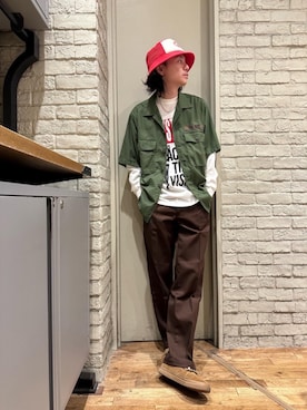 「みりたりー」｜「アイテム（帽子）」を使った、Mitsuさん（メンズ・170cm）の夏コーディネート