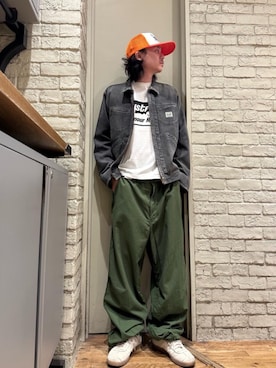 「みりたりー」｜「アイテム（帽子）」を使った、Mitsuさん（メンズ・170cm）の秋コーディネート