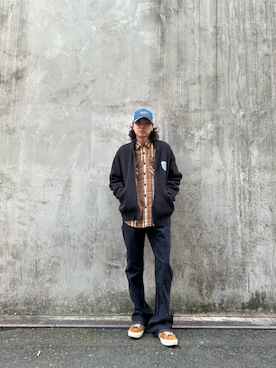 「シャツ 」｜「アイテム（その他アウター）」を使った、Mitsuさん（メンズ・170cm）の秋コーディネート