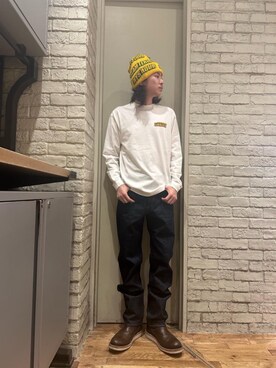 「でにむ」｜「アイテム（ニットキャップ/ビーニー）」を使った、Mitsuさん（メンズ・170cm）の秋コーディネート