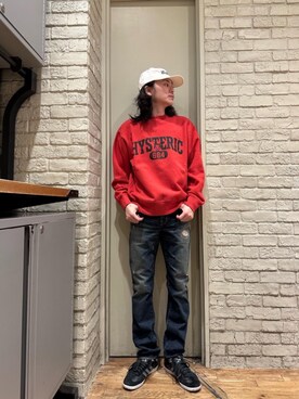 「でにむ」｜「アイテム（キャップ）」を使った、Mitsuさん（メンズ・170cm）の冬コーディネート