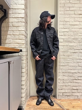 「でにむ」｜「アイテム（ブーツ）」を使った、Mitsuさん（メンズ・170cm）の冬コーディネート