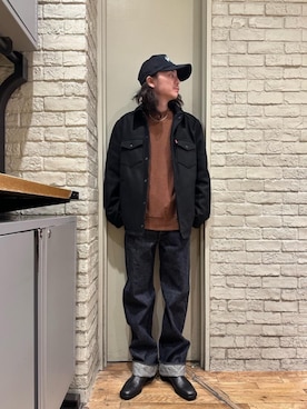 「でにむ」｜「アイテム（ブーツ）」を使った、Mitsuさん（メンズ・170cm）の冬コーディネート
