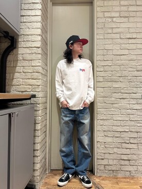 「でにむ」｜「アイテム（キャップ）」を使った、Mitsuさん（メンズ・170cm）の冬コーディネート