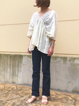 「LEINER（レイナー）のアイテム」を使った、nano・universe ららぽーと横浜 Womensさん（レディース・160cm）の夏コーディネート