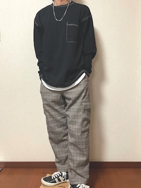 「eclipse（エクリプス）のアイテム」を使った、Yuさん（メンズ・167cm）の春コーディネート