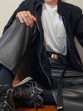 「DEAR LAUREL（ディアローレル）のアイテム」を使った、Yuさん（メンズ・167cm）の春コーディネート