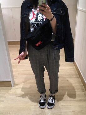 まきばおーさん（レディース・158cm）の冬コーディネート