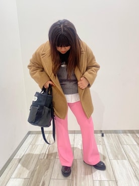 「green label relaxing（グリーンレーベルリラクシング）のアイテム（その他アウター）」を使った、nose_mさん（レディース・152cm）の冬コーディネート