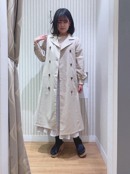 マジェスティックレゴンなんばシティ店スタッフ Majestic Legon Majestic Legonのトレンチコートを使ったコーディネート Wear
